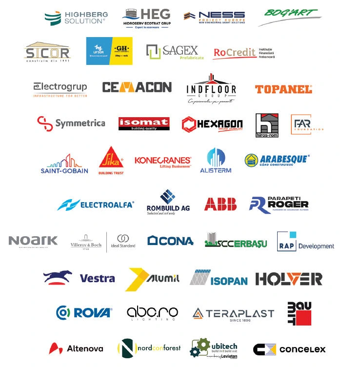 Companiile care susțin TOP 100 Antreprenori Generali în Construcții 2026